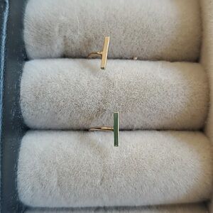 Long’s gold earrings